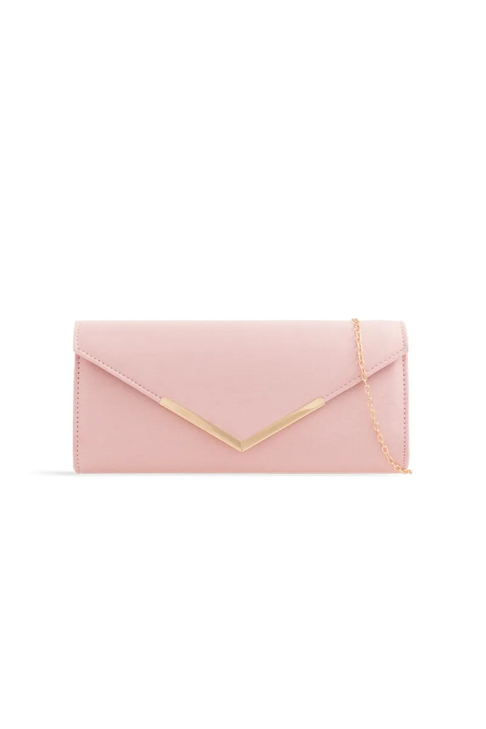 Aftershock London pink faux suede envelope clutch bag product image