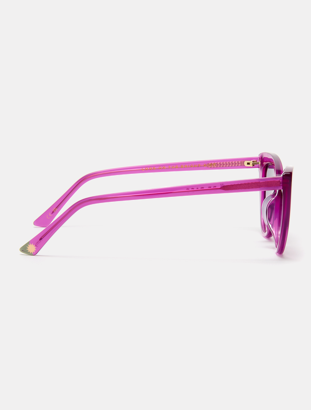 zoedepass Amy Magenta cat-eye sunglasses side product image
