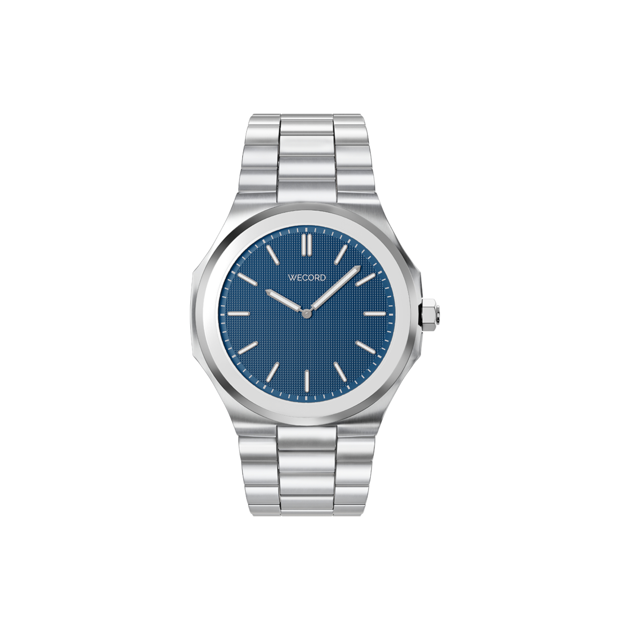 Wecord London Oliver Large watch in Navy Blue