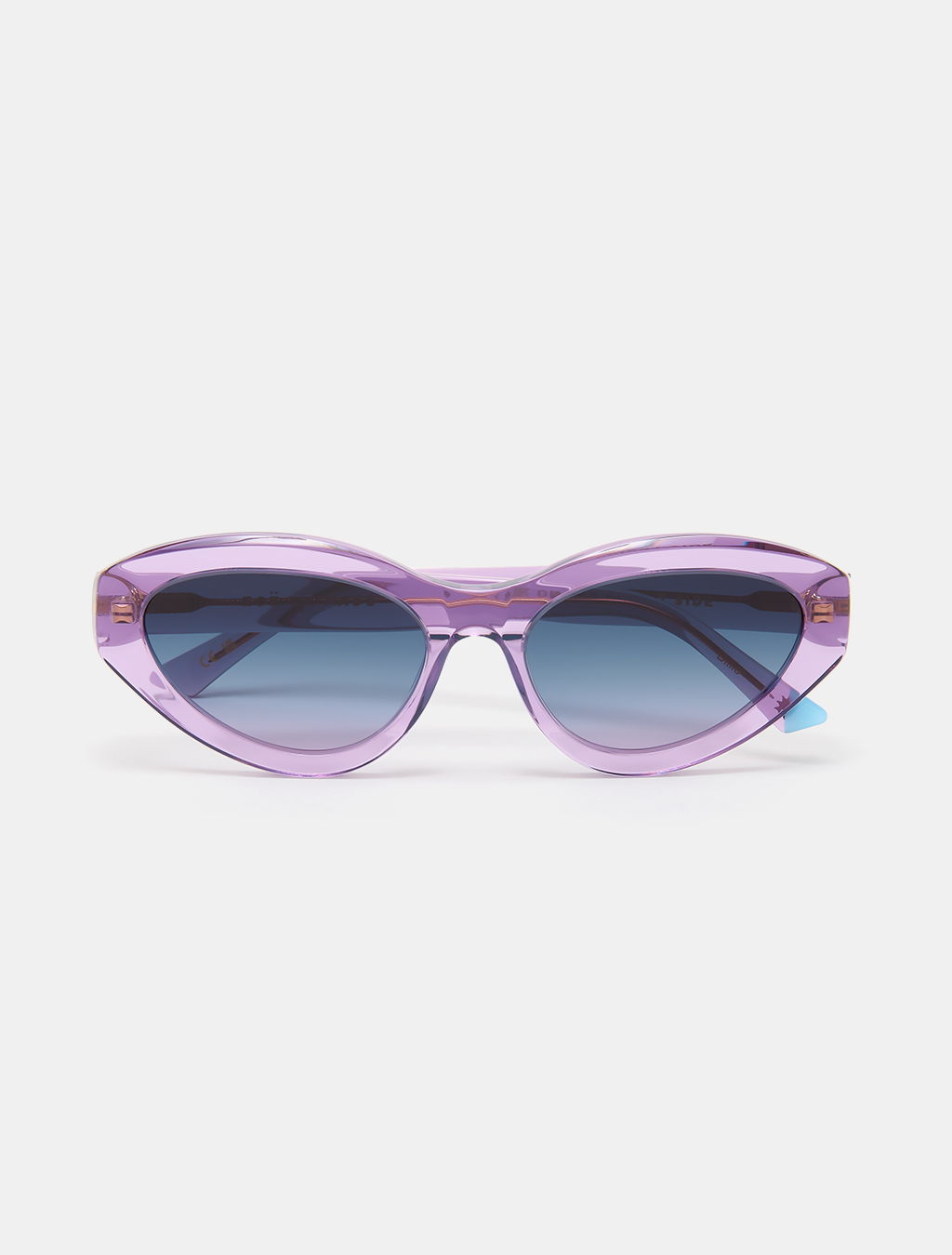zoedepass Billie Amethyst oval sunglasses front product image