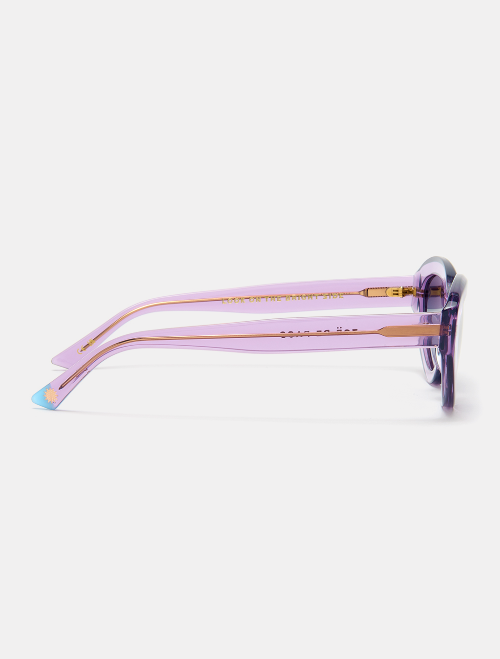 zoedepass Billie Amethyst oval sunglasses side product image