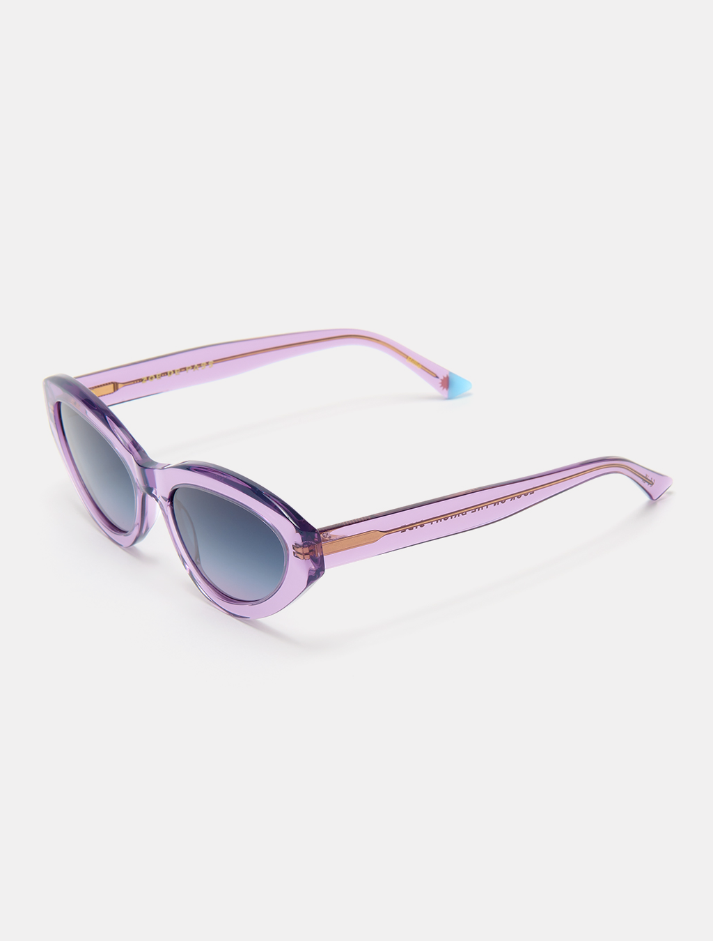 zoedepass Billie Amethyst oval sunglasses three-quarter product image