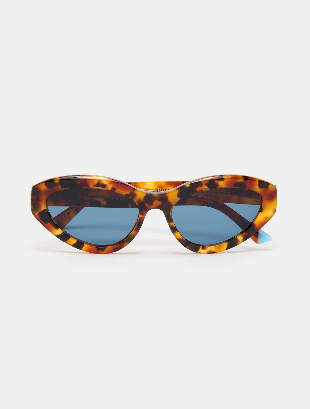 zoedepass Billie Autumn oval cat-eye sunglasses front product image