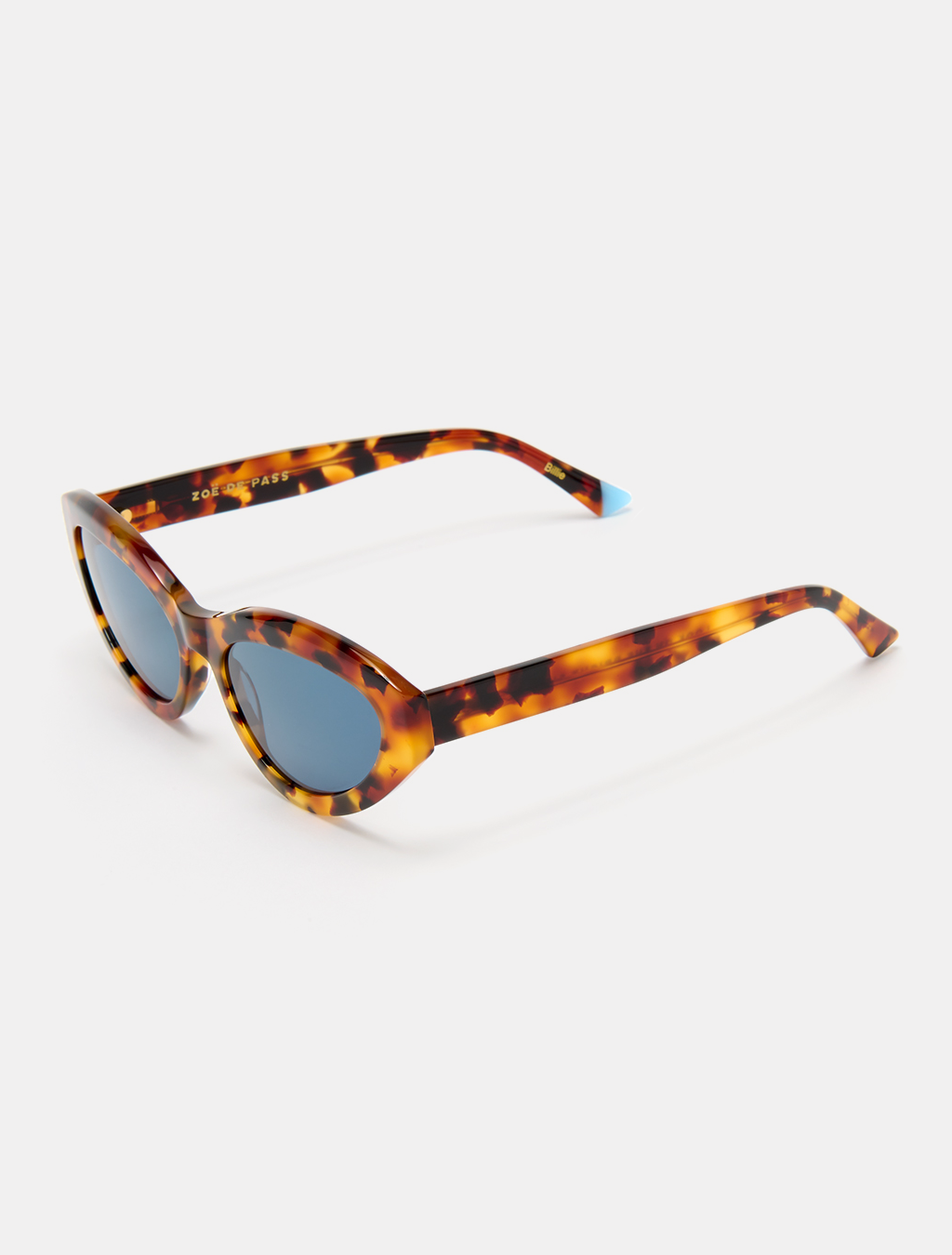 zoedepass Billie Autumn oval cat-eye sunglasses three-quarter product image