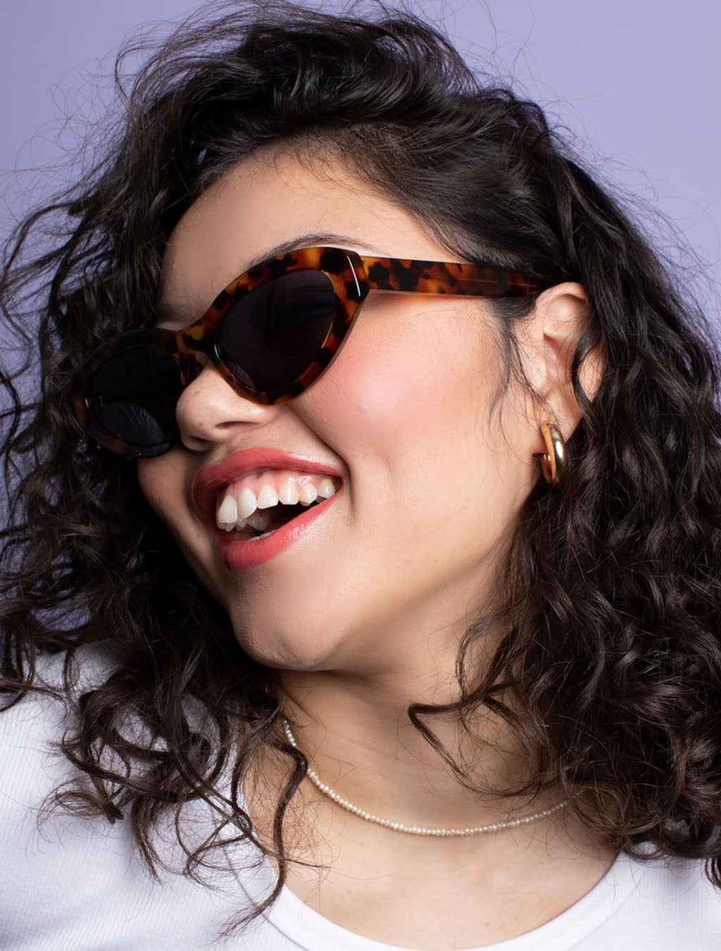 zoedepass Billie Autumn sunglasses model portrait image