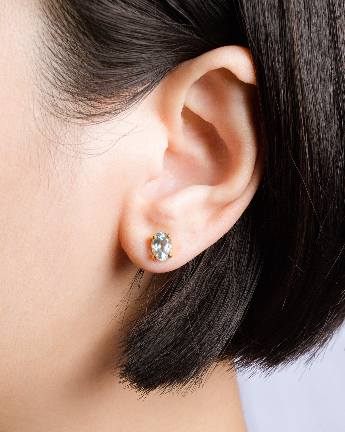 Mini Set 1  - Blue Topaz Jewellery Set in 18k Gold Vermeil