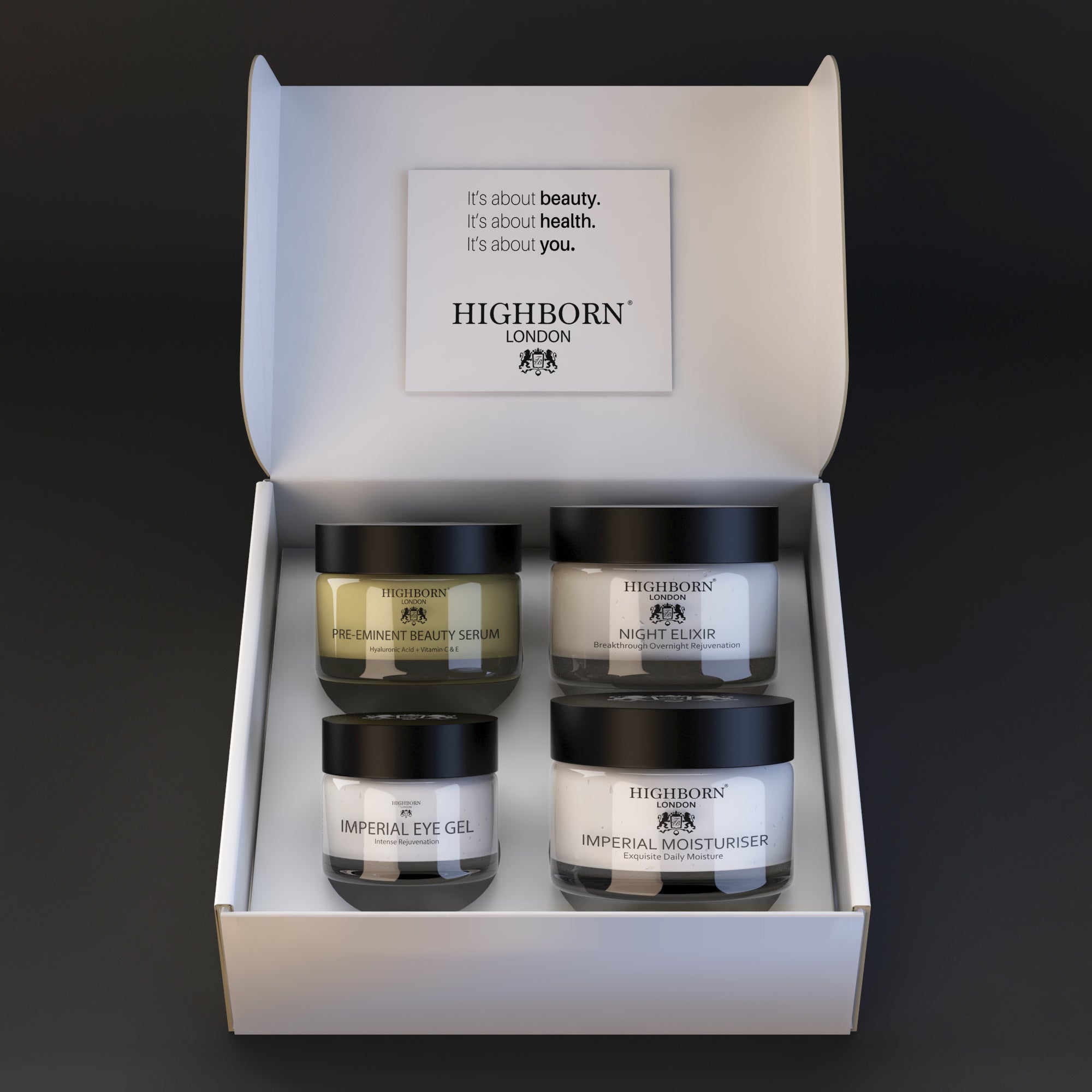 Highborn Four Phase Day and Night luxury skincare set