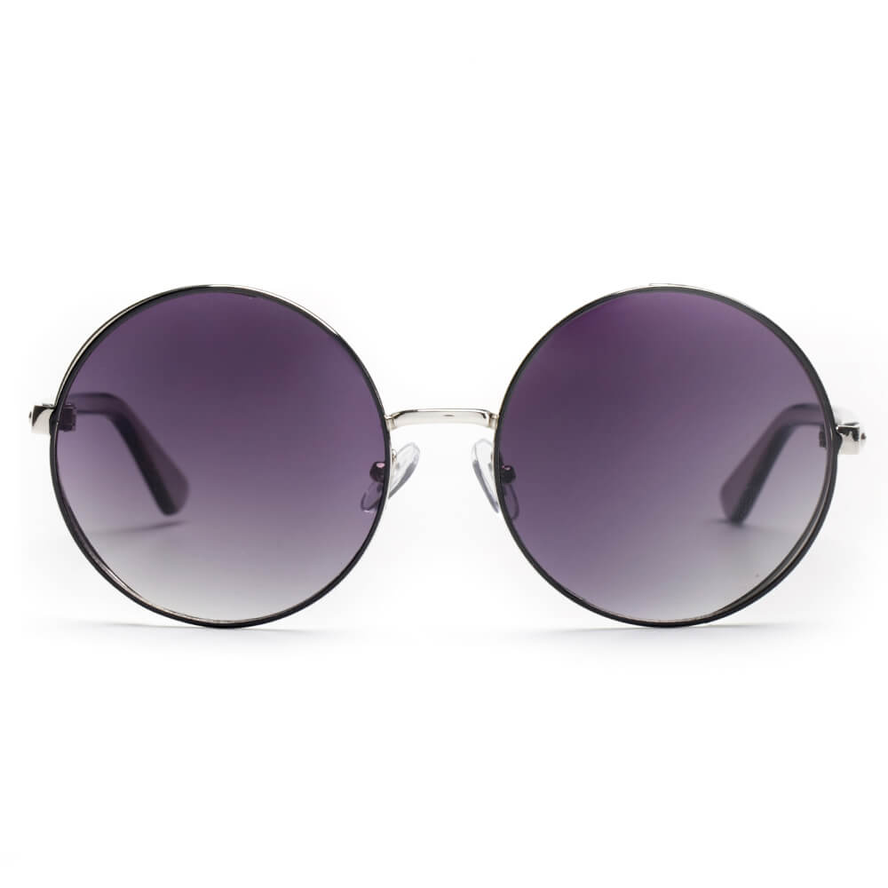 Kenike Karlstad gradient purple round Lennon sunglasses front view