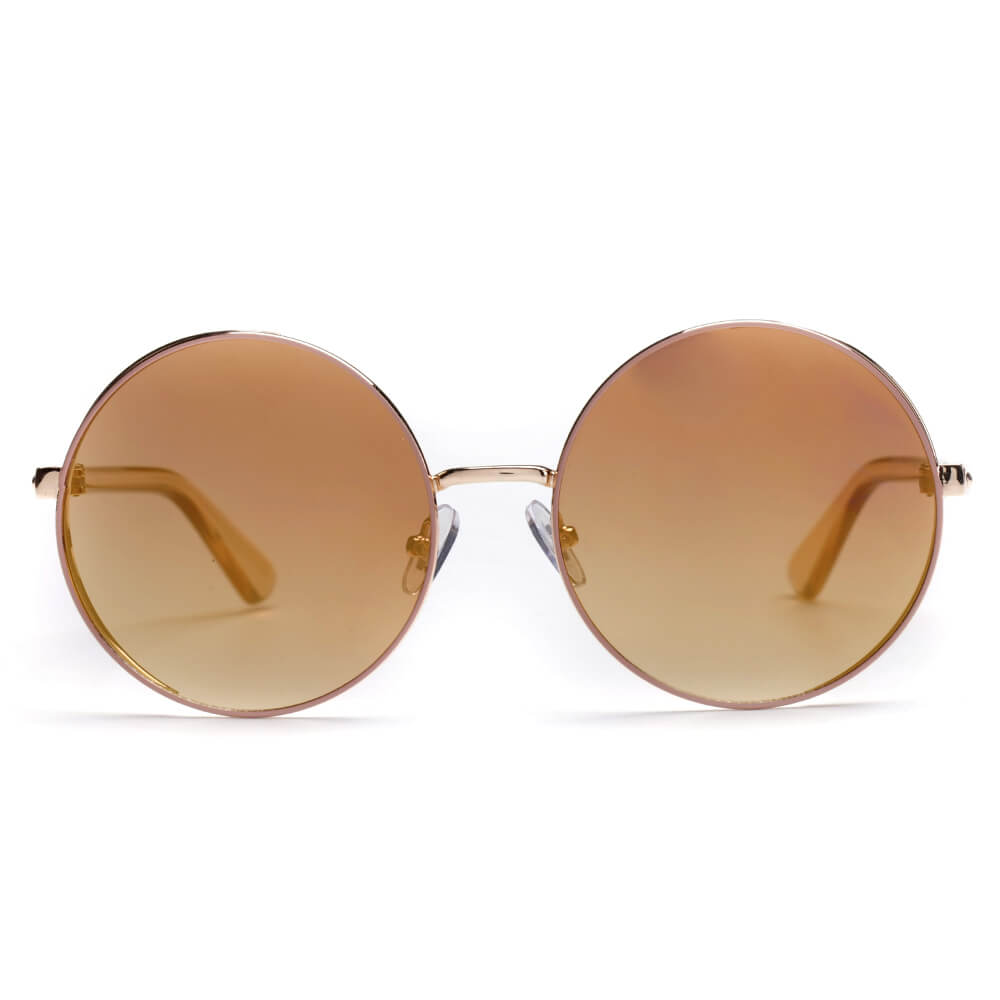 Kenike Karlstad round Lennon sunglasses front detail