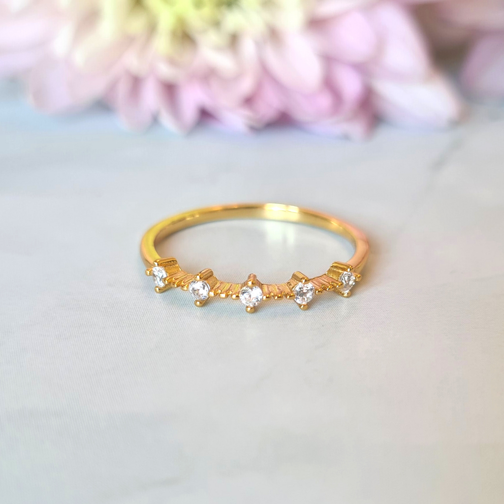 Celeste gold ring product detail image
