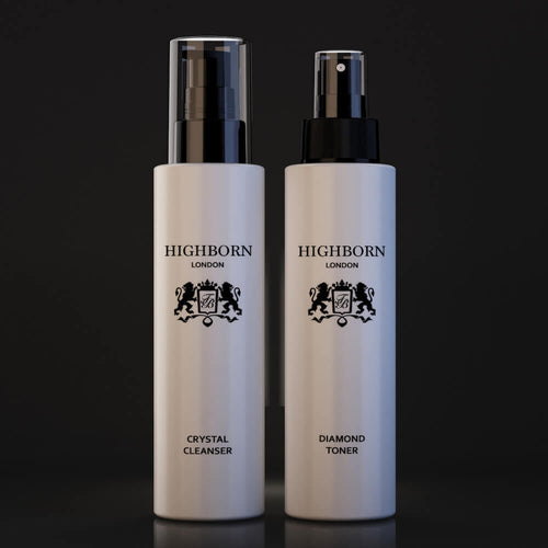 Highborn Cleanse and Tone Pack cleanser and toner skincare set