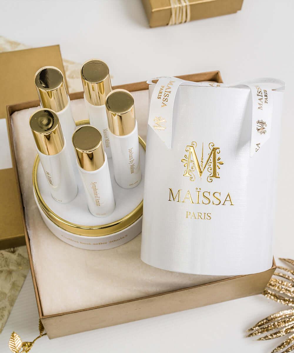 Maïssa Bestsellers perfume gift box open presentation