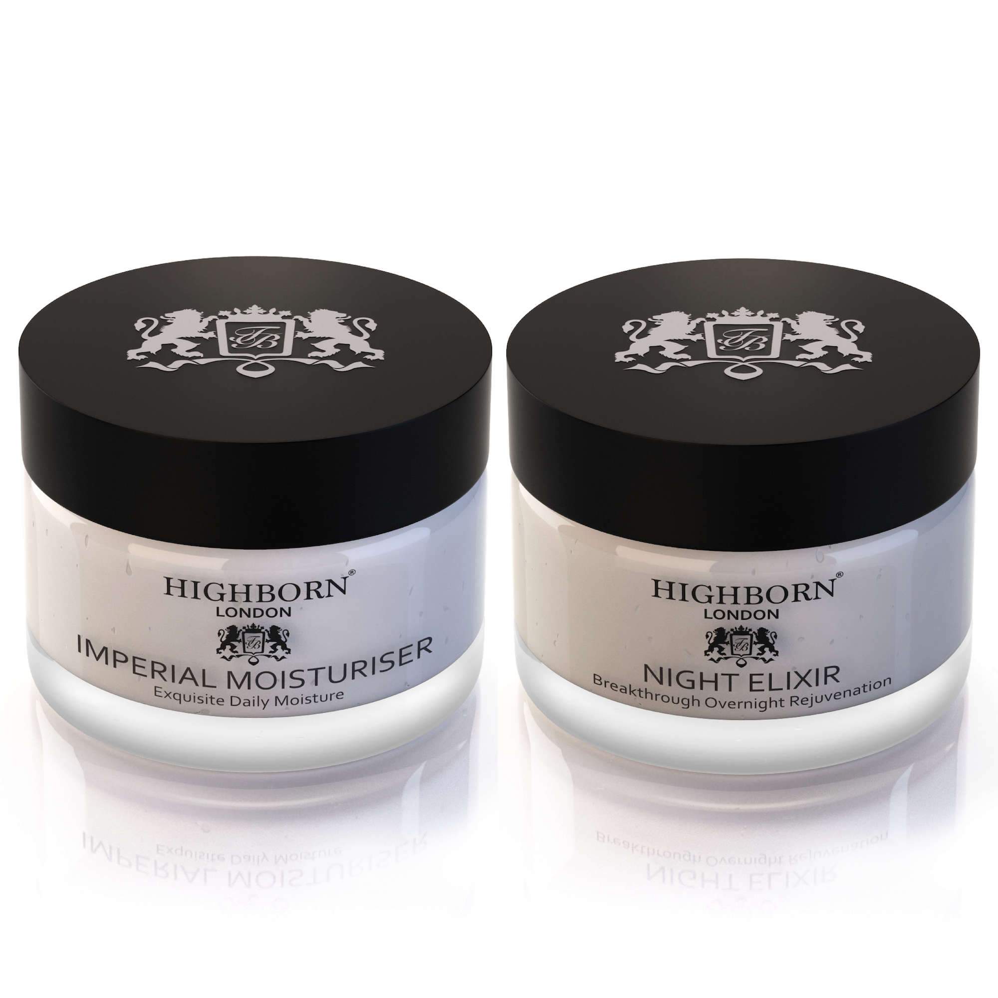 Highborn Imperial Moisturiser and Night Elixir skincare duo