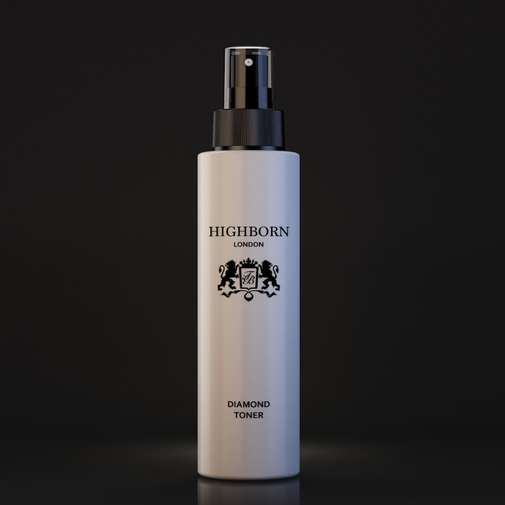 Highborn Diamond Toner 100ml hydrating face toner bottle