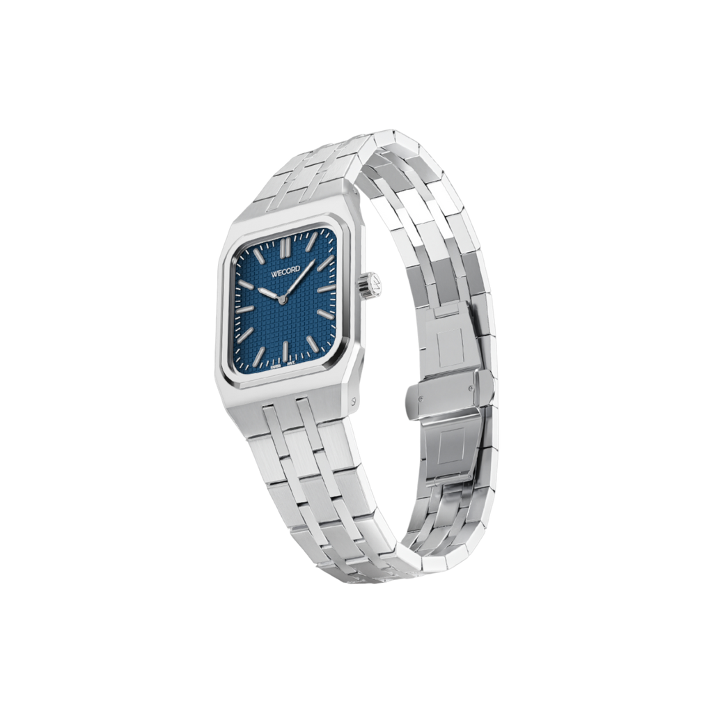 Wecord London Duke Small watch in Navy Blue