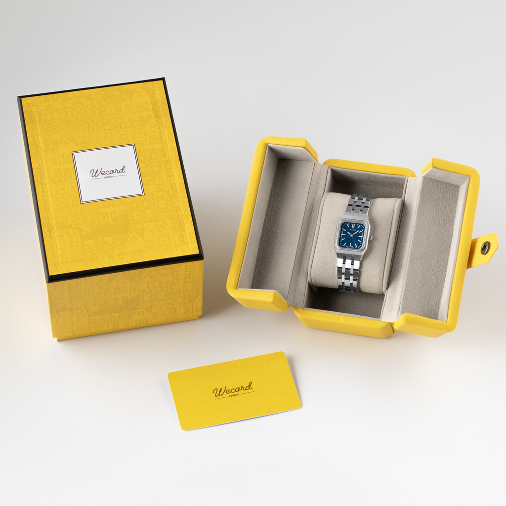 Wecord London Duke Small watch in Navy Blue
