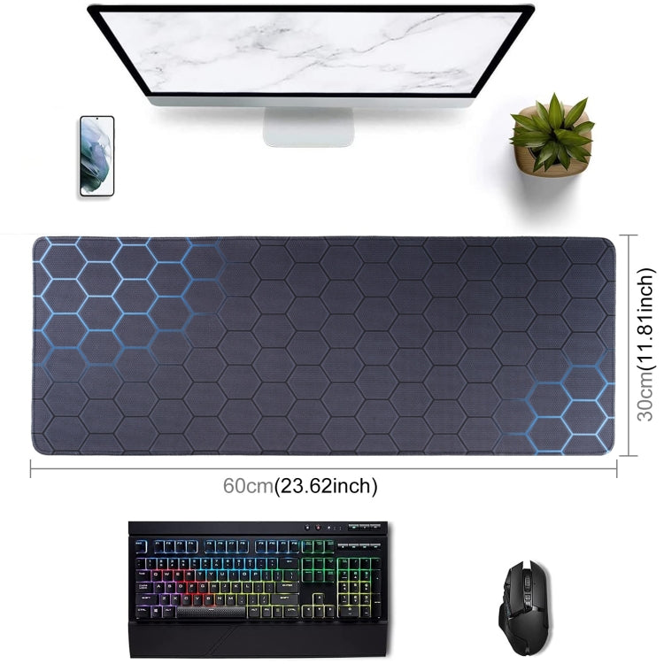 Extended gaming mouse mat for mouse and keyboard