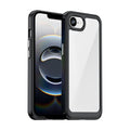 Colourful acrylic TPU iPhone case black for iPhone 17e and 16e