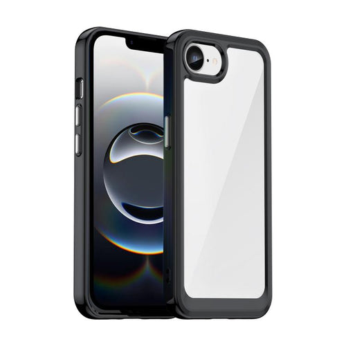 Colourful acrylic TPU iPhone case black for iPhone 17e and 16e