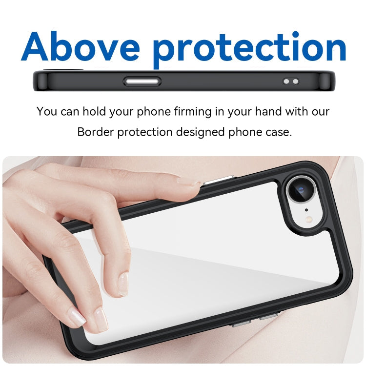 Acrylic TPU iPhone case button cut out detail
