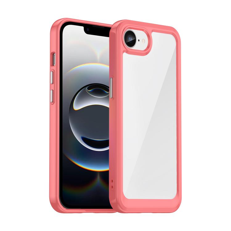 Colourful acrylic TPU iPhone case red for iPhone 17e and 16e