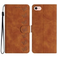 Seven Butterflies Embossed Leather Phone Case, For iPhone 16e / 17e, For iPhone 17 Pro Max, For iPhone 17 Pro, For iPhone 17