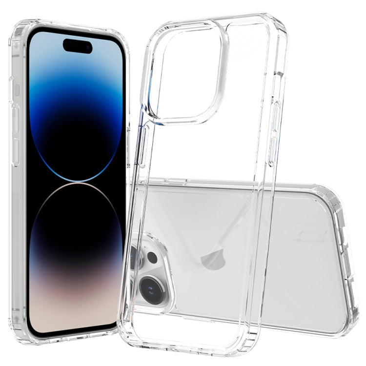 Scratchproof acrylic TPU iPhone 15 Pro case in transparent