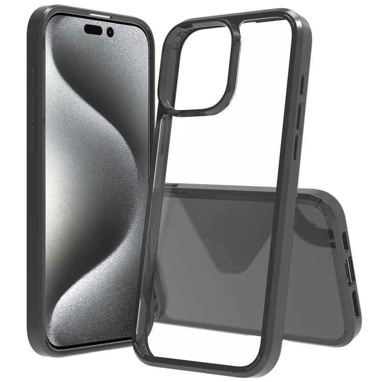 Scratchproof acrylic TPU iPhone 16 Pro Max case in black