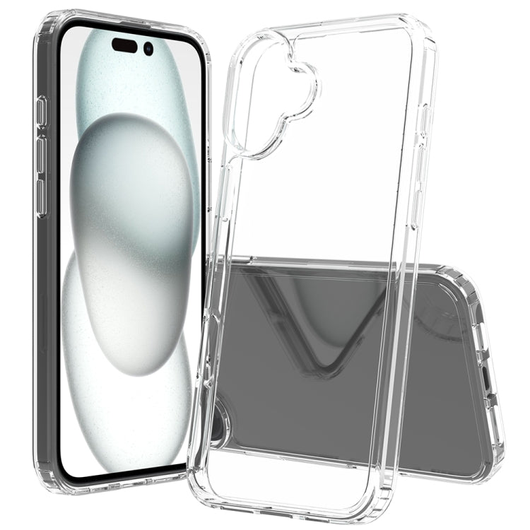 Scratchproof acrylic TPU iPhone 16 Plus case in transparent