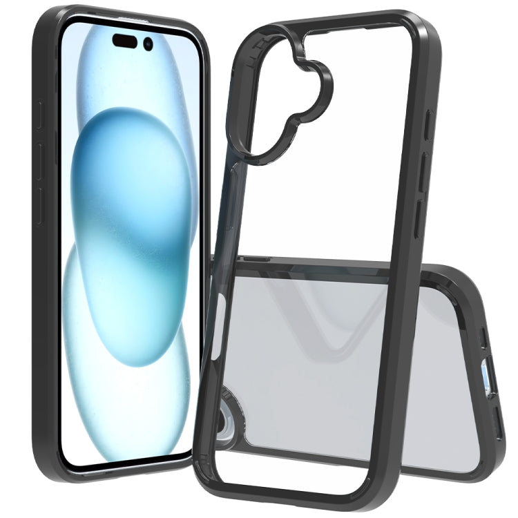 Scratchproof acrylic TPU iPhone 16 case in black