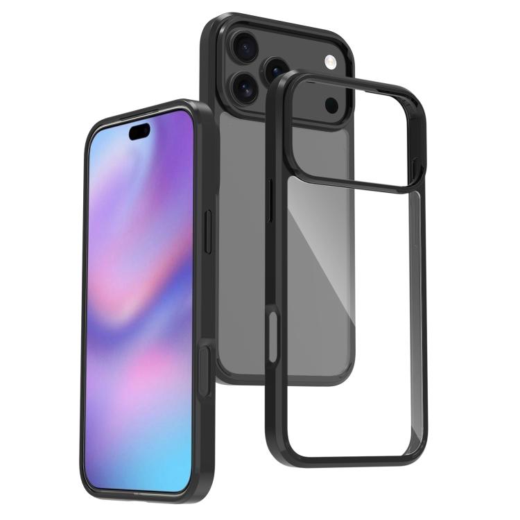 Scratchproof acrylic TPU iPhone 17 Pro Max case in black