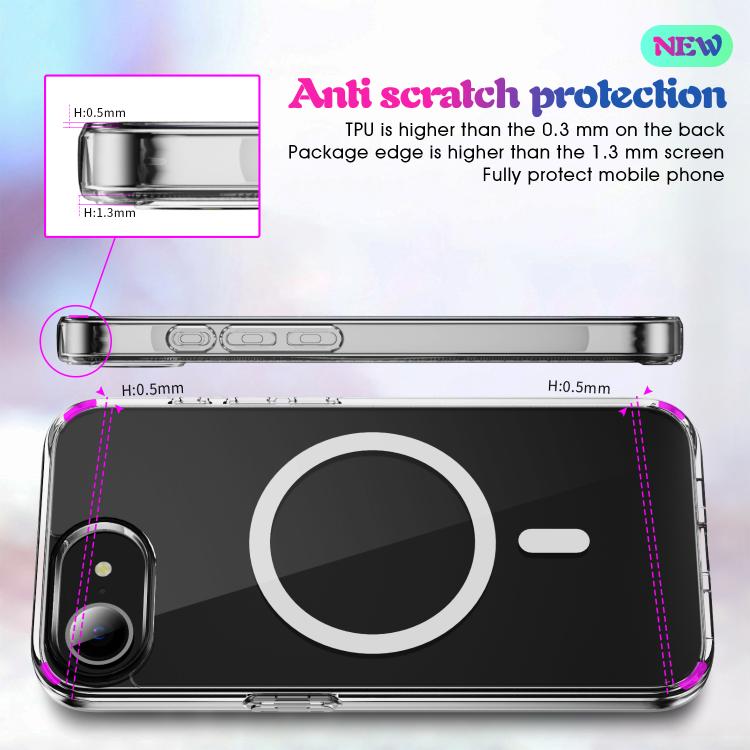 MagSafe clear iPhone case raised camera edge detail