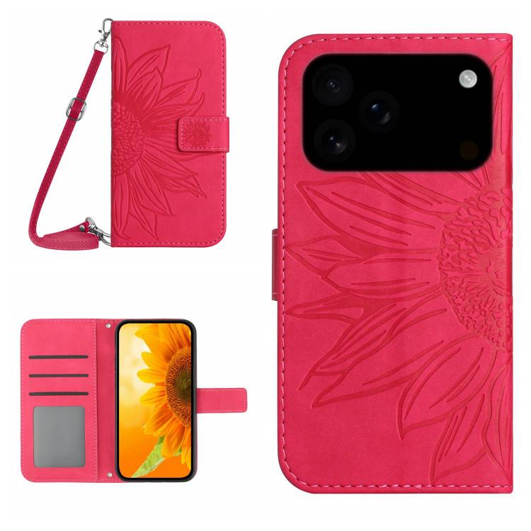 Rose Red sunflower iPhone 17 Pro case