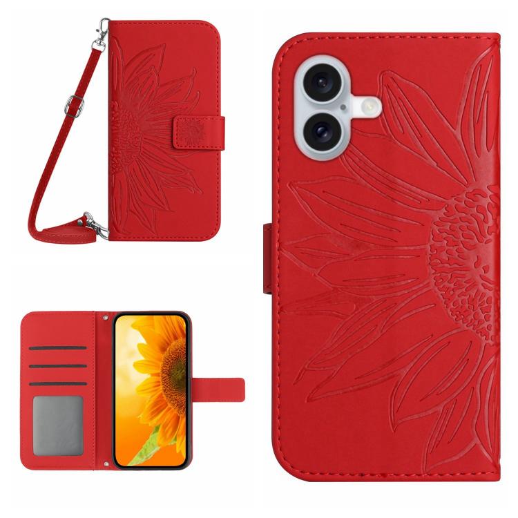 Red sunflower iPhone 17 case