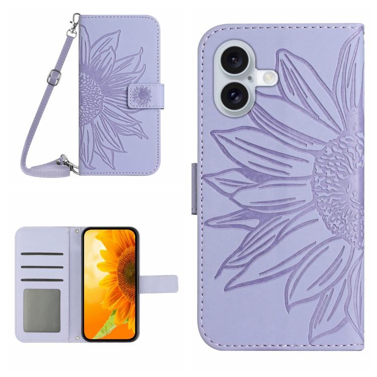 Purple sunflower iPhone 17 case