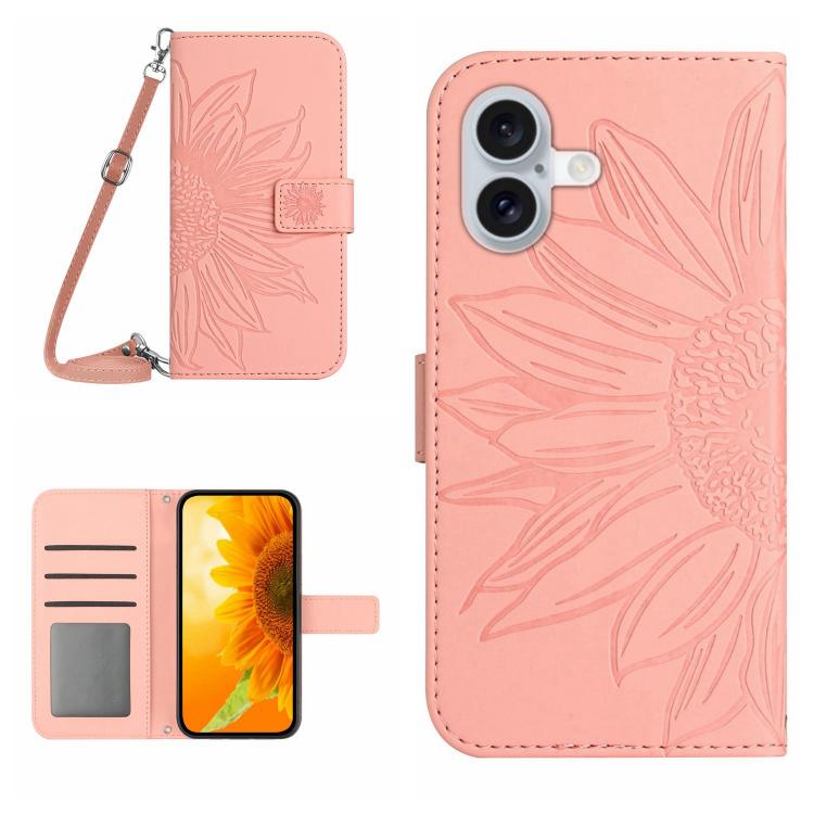 Pink sunflower iPhone 17 case