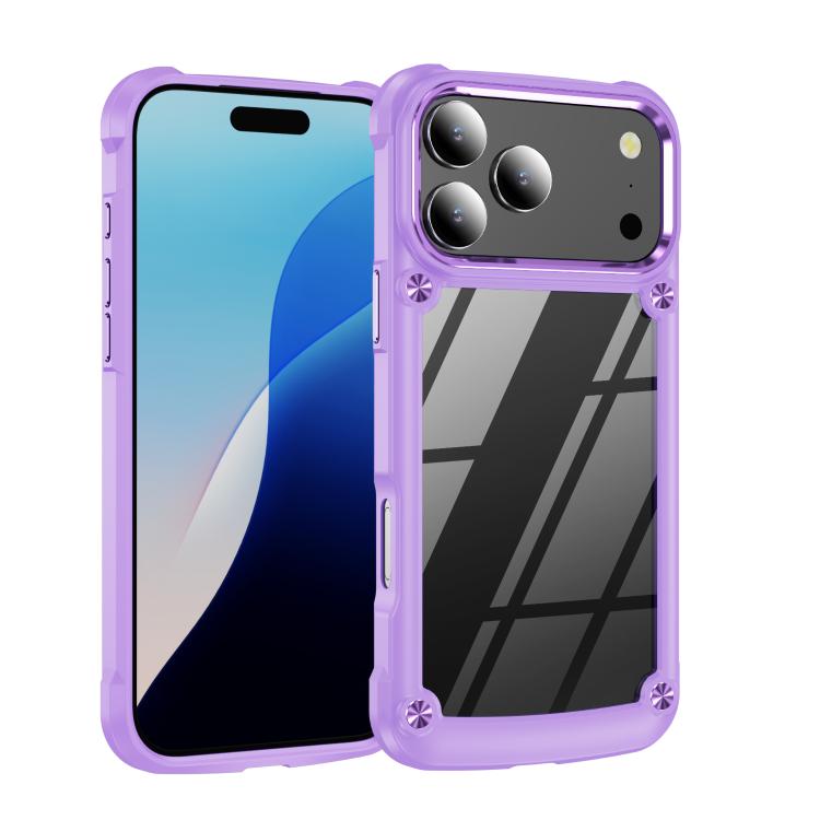 Lens protection TPU PC iPhone case purple for iPhone 17 Pro