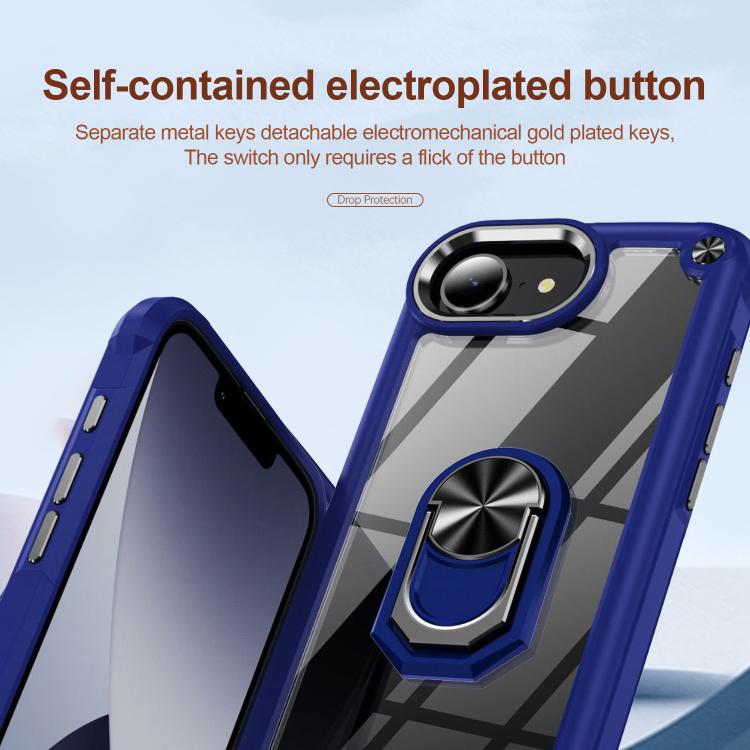 Lens protection iPhone case with ring holder detail
