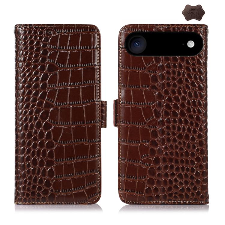 Brown crocodile cowhide iPhone Air case