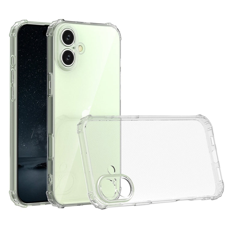 Clear shockproof TPU iPhone case for iPhone 16 Plus