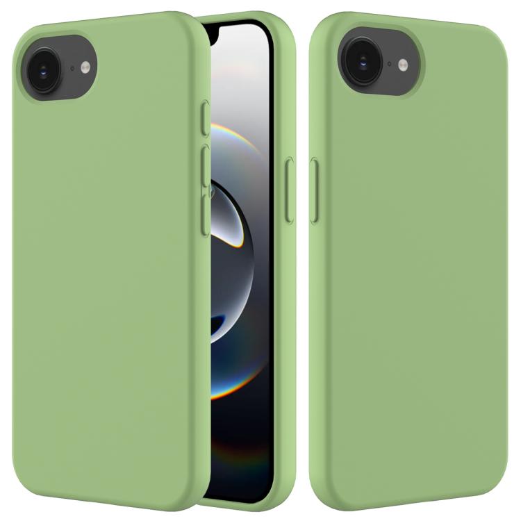 Solid colour silicone iPhone case mint green for iPhone 17e and 16e