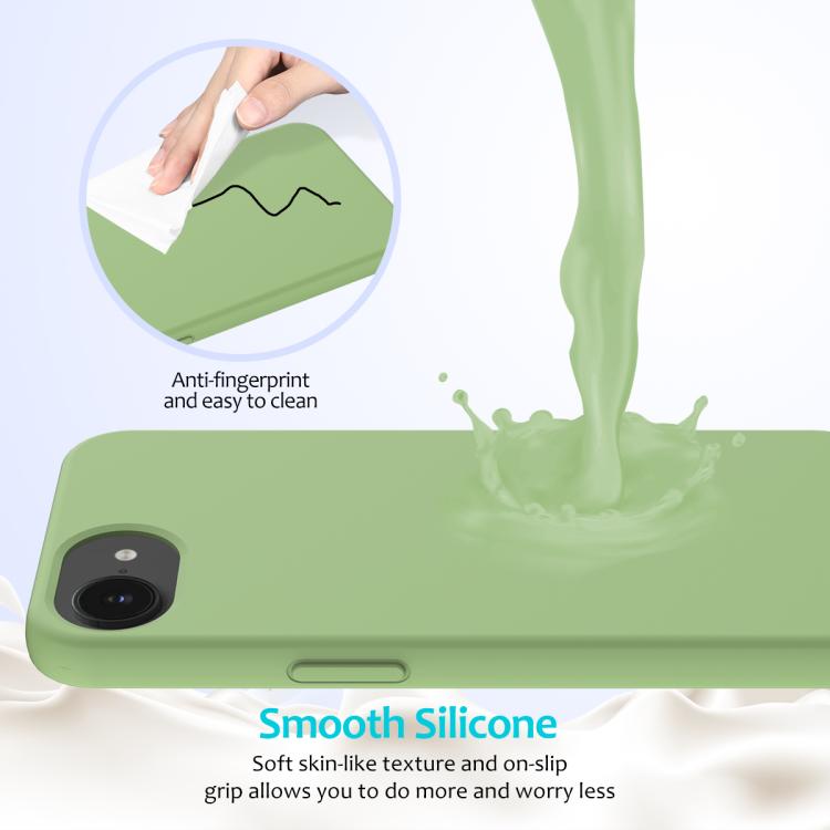 Solid colour silicone iPhone case button cut out detail