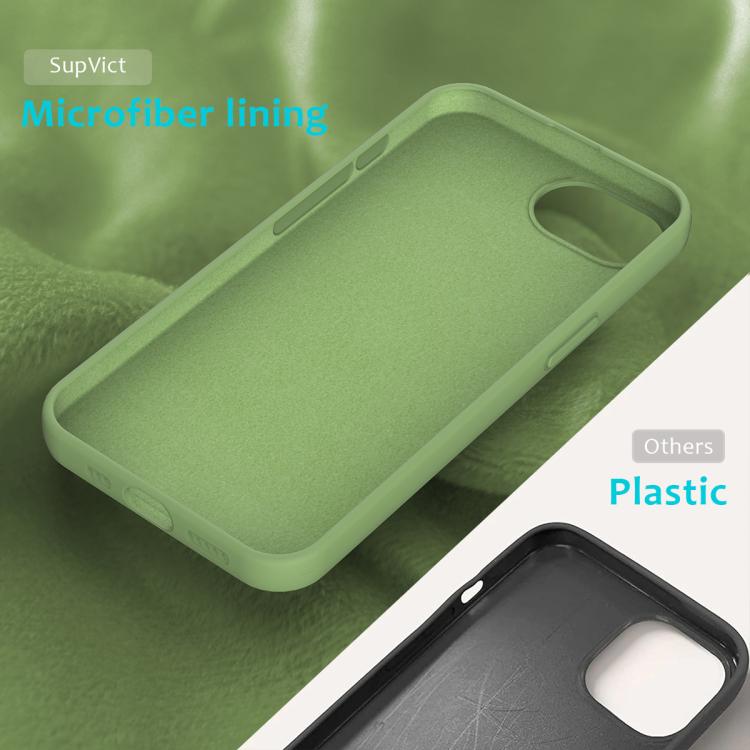 Solid colour silicone iPhone case inner lining detail