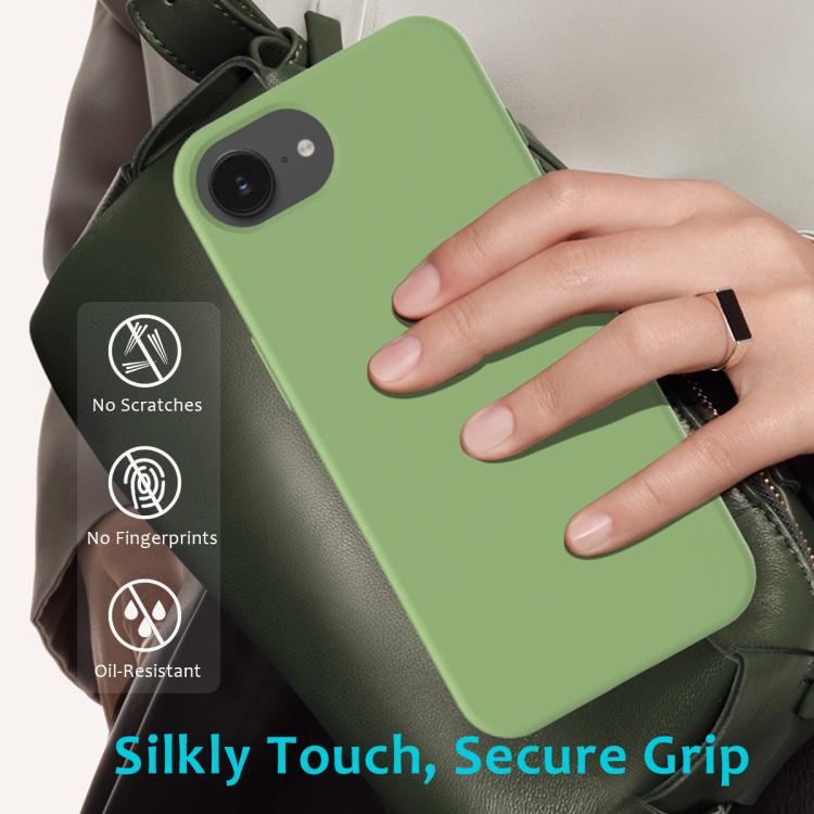 Solid colour silicone iPhone case side profile detail