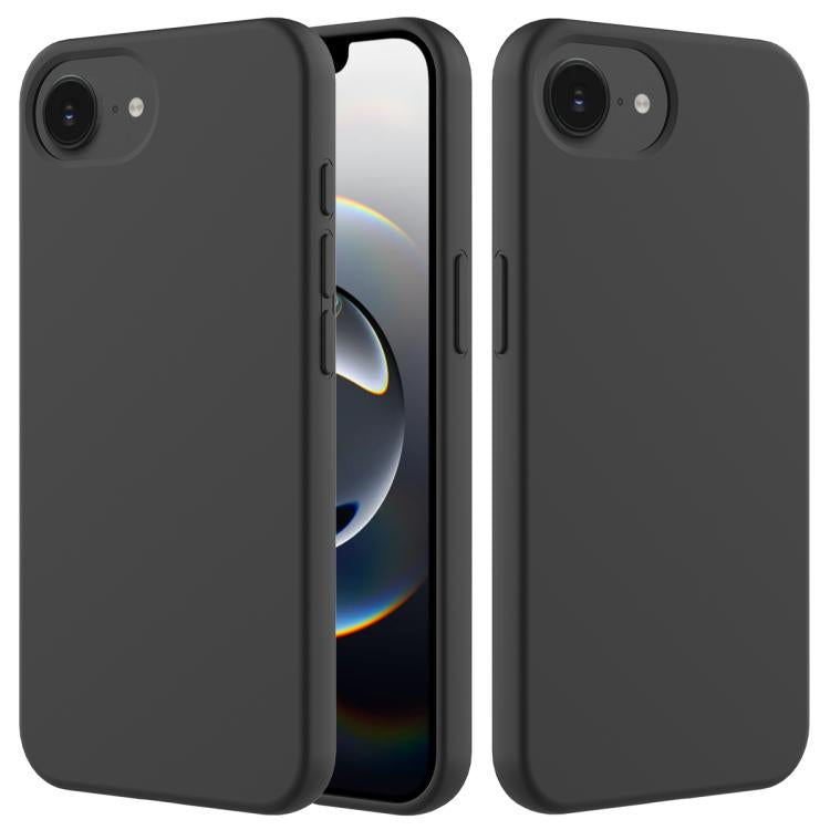 Solid colour silicone iPhone case black for iPhone 17e and 16e