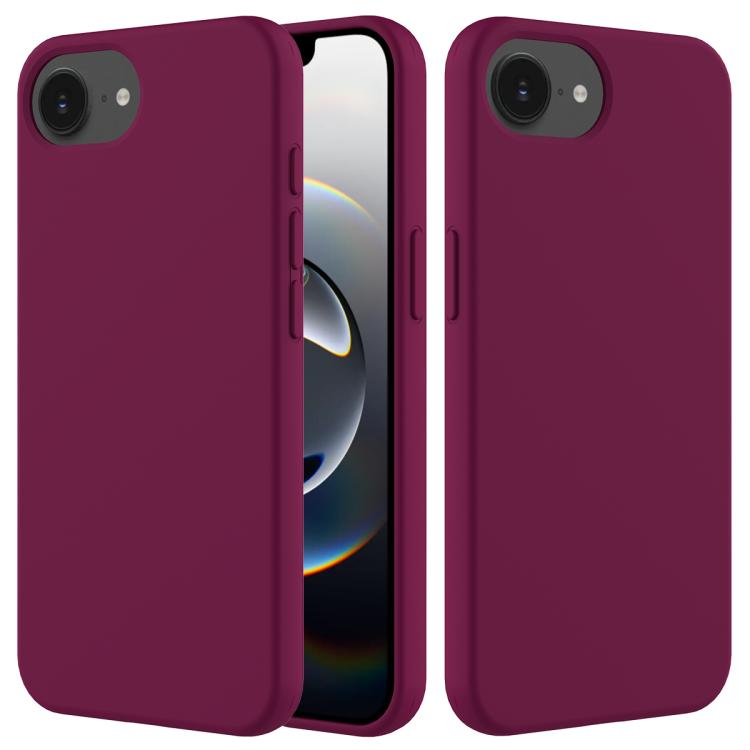 Solid colour silicone iPhone case violet for iPhone 17e and 16e