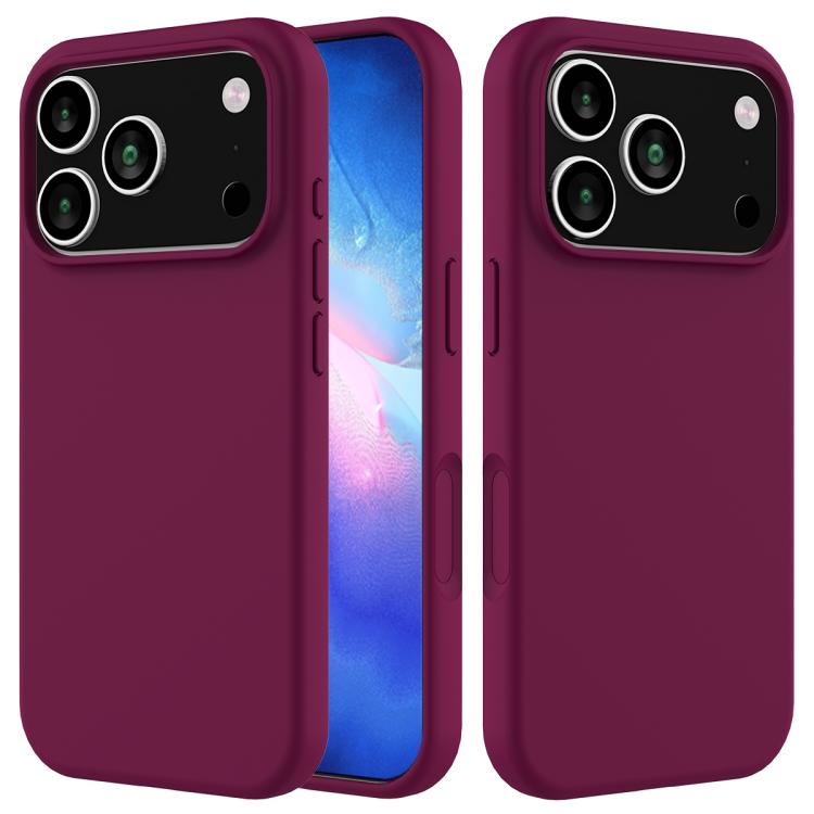 Solid colour silicone iPhone case violet for iPhone 17 Pro Max