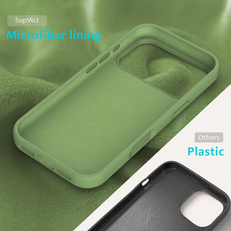 Solid colour silicone iPhone case flannel lining detail