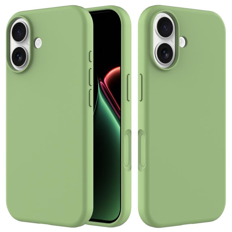 Solid colour silicone iPhone case mint green for iPhone 17