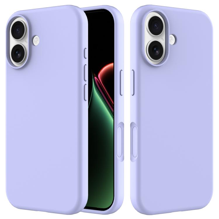 Solid colour silicone iPhone case purple for iPhone 17